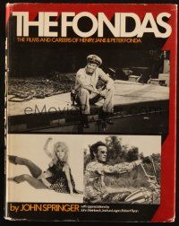 1c089 FONDAS hardcover book '70 The Films and Careers of Henry, Jane, and Peter, illustrated!