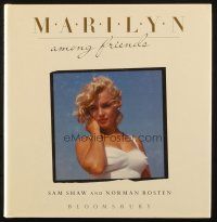 1c148 MARILYN: AMONG FRIENDS hardcover book '87 an illustrated biography with many sexy photos!