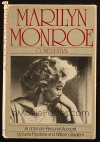 1c141 MARILYN MONROE CONFIDENTIAL hardcover book '79 An Intimate Personal Account, illustrated!