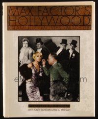 1c151 MAX FACTOR'S HOLLYWOOD hardcover book '95 Glamour, Movies, and Make-Up, filled with photos!