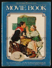 1c185 SATURDAY EVENING POST MOVIE BOOK hardcover book '77 with color art by Norman Rockwell!