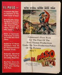 1c579 EL PASO pressbook '49 art of John Payne & Gail Russell, corruption in Texas!