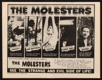 1c761 MOLESTERS pressbook '64 bizarre Swiss pseudo-documentary about child molesters!