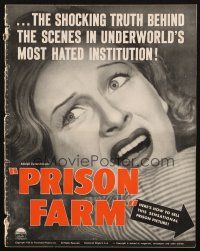 1c810 PRISON FARM pressbook '38 Shirley Ross is in jail & prison doctor Lloyd Nolan helps her!