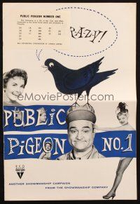 1c811 PUBLIC PIGEON NO 1 pressbook '56 wacky Red Skelton & sexy Vivian Blaine!