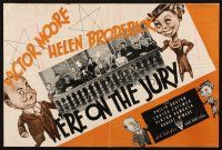 1c931 WE'RE ON THE JURY pressbook '37 artwork of Victor Moore & Helen Broderick, courtroom comedy!