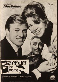 1c240 BAREFOOT IN THE PARK German program '67 different images of Robert Redford & sexy Jane Fonda!