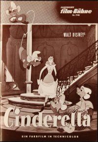 1c262 CINDERELLA German program R67 Walt Disney classic romantic musical fantasy cartoon!