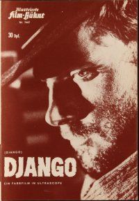 1c273 DJANGO German program '66 Sergio Corbucci spaghetti western, different images of Franco Nero!