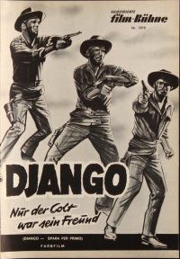 1c275 DJANGO SHOOTS FIRST German program '68 Django Spara Per Primo, Saxson, different images!