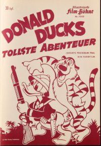 1c279 DONALD DUCK'S TOLLSTE ABENTEUER German program '66 hunting in Africa with Goofy and Mickey!