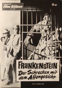 1c298 FRANKENSTEIN CONQUERS THE WORLD German program '67 Toho, cool different monster images!