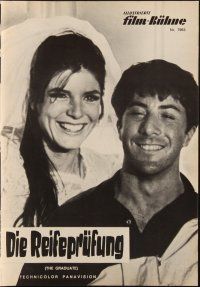 1c314 GRADUATE German program '68 Dustin Hoffman & sexy Anne Bancroft, different images!