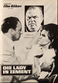 1c345 LADY IN CEMENT German program '68 different images of Frank Sinatra & sexy Raquel Welch!