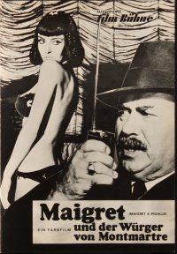 1c359 MAIGRET AT THE PIGALLE German program '67 Mario Landi's Maigret a Pigalle, Cervi, different!