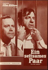 1c376 ODD COUPLE German program '68 different images of Walter Matthau & Jack Lemmon!