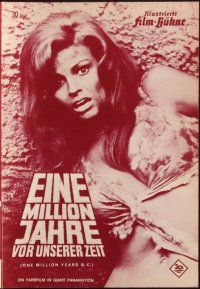 1c378 ONE MILLION YEARS B.C. German program '66 different images of sexy cavewoman Raquel Welch!