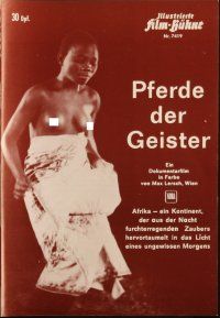 1c387 PFERDE DER GEISTER German program '66 Max Lersch, different images of African natives!