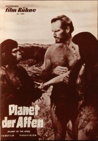 1c389 PLANET OF THE APES German program '68 Charlton Heston, classic sci-fi, different images!