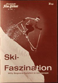 1c411 SKI FASCINATION German program '66 Bogner, cool German downhill skiing sports images!