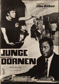 1c432 TO SIR, WITH LOVE German program '67 Sidney Poitier, directed by James Clavell, different!
