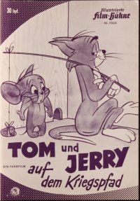 1c434 TOM & JERRY FESTIVAL IX German program '66 great different cat & mouse chase artwork!