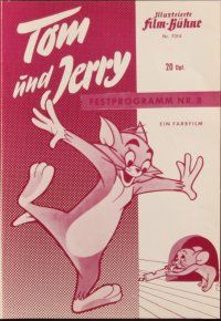 1c435 TOM & JERRY FESTIVAL NO 8 German program '64 great different cat & mouse chase images!