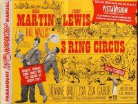 1c453 3 RING CIRCUS pressbook '54 Dean Martin & Jerry Lewis, Jerrico The Wonder Clown!