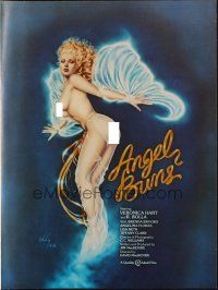 1c467 ANGEL BUNS pressbook '81 super sexy artwork of Veronica Hart by Olivia De Berardinis!