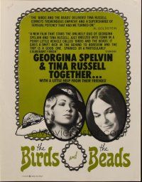 1c486 BIRDS & THE BEADS pressbook '75 Georgina Spelvin & Tina Russell together with friends!