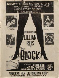 1c490 BLOCK pressbook '64 bold sexy movie that dares to reveal inside story behind the headlines!