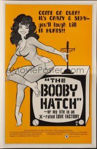 1c496 BOOBY HATCH pressbook '76 it's crazy & sexy - you'll laugh so hard it hurts, great art!