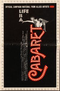 1c507 CABARET pressbook '72 Liza Minnelli sings & dances in Nazi Germany, directed by Bob Fosse!