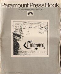 1c520 CHINATOWN pressbook '74 Jack Nicholson & Faye Dunaway, directed by Roman Polanski!
