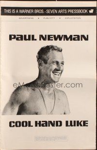 1c532 COOL HAND LUKE pressbook '67 Paul Newman prison escape classic!