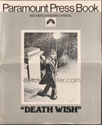 1c550 DEATH WISH pressbook '74 vigilante Charles Bronson is the judge, jury, and executioner!
