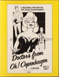 1c565 DOCTORS FROM OH! COPENHAGEN pressbook '70 a masterful prescription for sexual enlightenment!