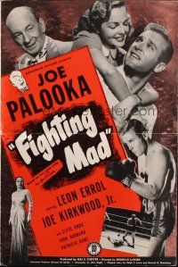 1c670 JOE PALOOKA IN FIGHTING MAD pressbook '48 boxing Joe Kirkwood Jr as Joe Palooka, Ham Fisher!
