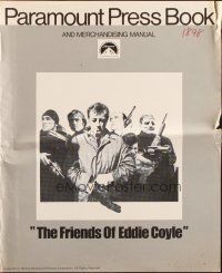 1c599 FRIENDS OF EDDIE COYLE pressbook '73 Robert Mitchum lives in a violent, dangerous world!