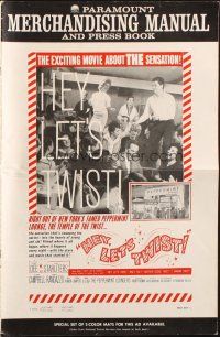 1c636 HEY LET'S TWIST pressbook '62 the rock & roll sensation at New York's Peppermint Lounge!
