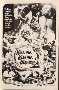 1c680 KISS ME, KISS ME, KISS ME pressbook '68 no one man could satisfy her!