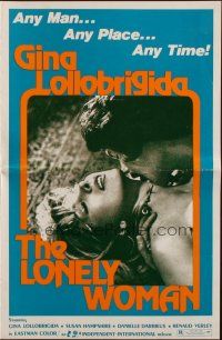 1c707 LONELY WOMAN pressbook '77 Gina Lollobrigida, any man, any place, any time!
