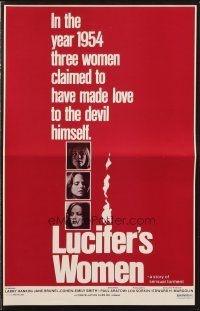 1c721 LUCIFER'S WOMEN pressbook '78 three ladies claimed to make love to the Devil himself!