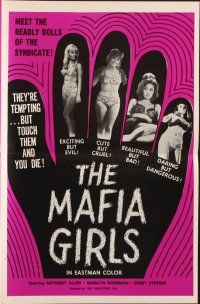 1c724 MAFIA GIRLS pressbook '69 tempting deadly dolls of the syndicate, but touch them & you die!