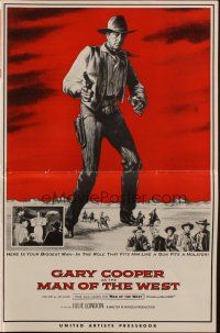 1c737 MAN OF THE WEST pressbook '58 Gary Cooper is the man of soft word, notched gun & fast draw!