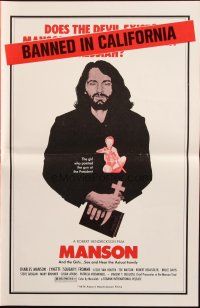 1c742 MANSON pressbook R75 AIP serial killer documentary told by Charles Manson himself!