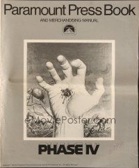 1c807 PHASE IV pressbook '74 great art of ant crawling out of hand, directed by Saul Bass!