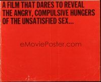 1c808 PLEASURE LOVERS pressbook '59 dares to reveal compulsive hungers of the unsatisfied sex!