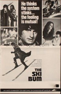 1c846 SKI BUM pressbook '71 Zalman King lives on skis... and off women!