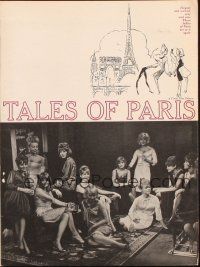 1c879 TALES OF PARIS pressbook '62 great images including 19 year-old Catherine Deneuve!